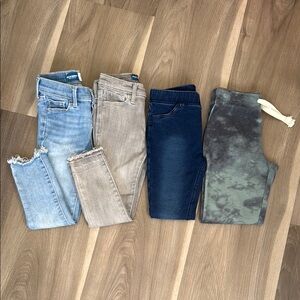 Denim and Jogger Pants Set